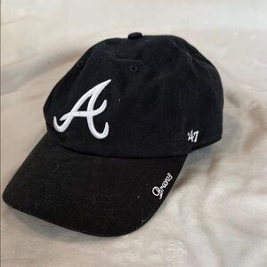 47 Brand Black Baseball Cap with White 'A' Logo
